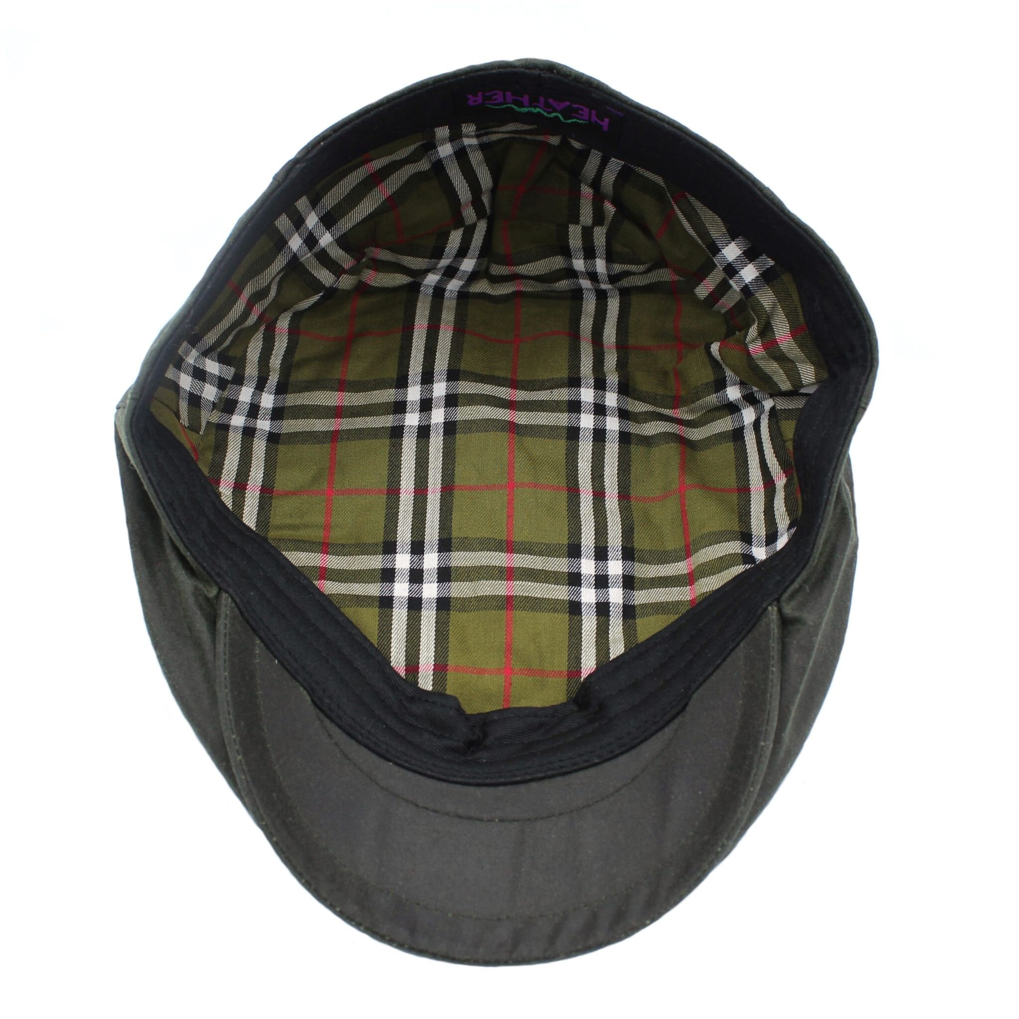Waxed Cotton Flat Cap