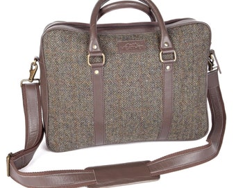harris tweed laptop case