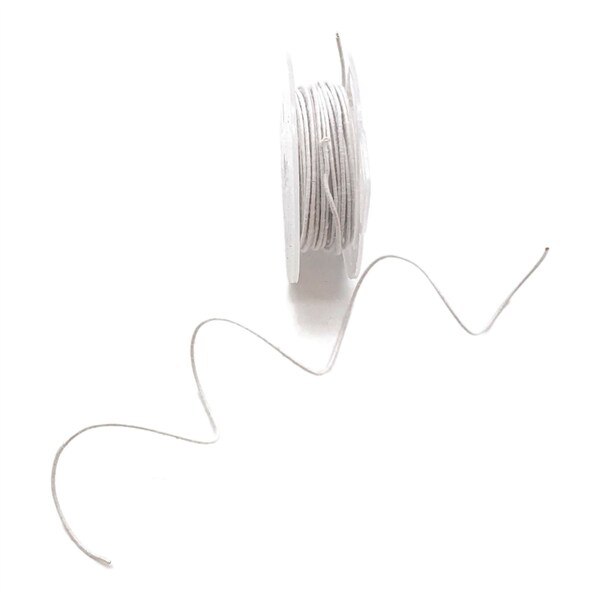 White Soft Covered Copper Wire 1.5mmx10m BR126