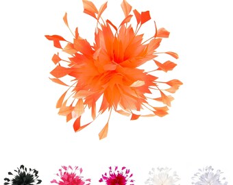 Spiky Centre Goose Feather Flower 20cm FM056