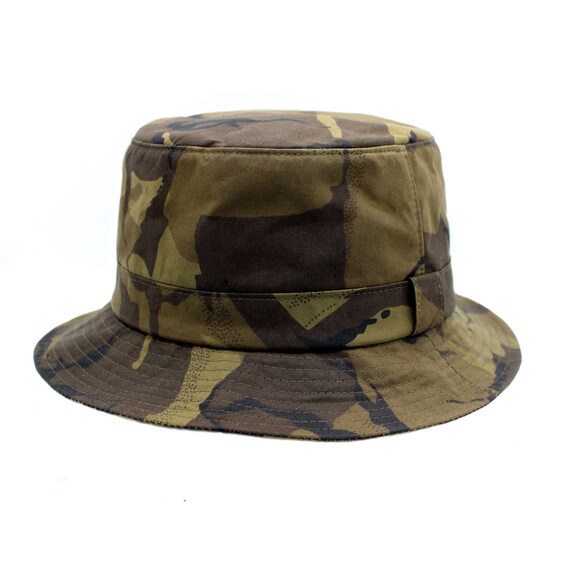 British Hybrid Aero Waxed Cotton Camouflage Bush Hat Waterproof