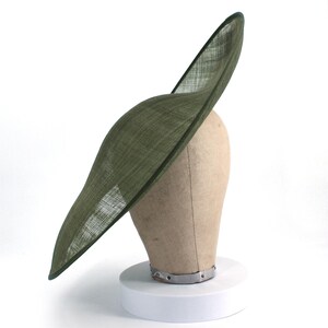 UK Made Sinamay Side Sweep Hat Base 43x45cm - HA080