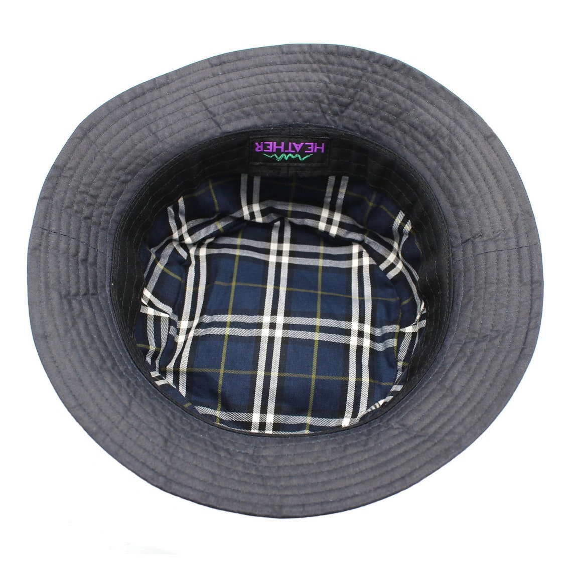 British Waxed Cotton Bucket Hat Compact Water Resistant Check Etsy