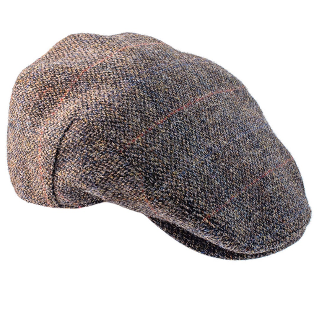 Onzin Kast album Genuine Harris Tweed Flat Cap Deep Back Satin Lining Classic - Etsy