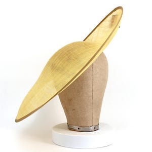 UK Made Sinamay Side Sweep Hat Base 43x45cm - HA080