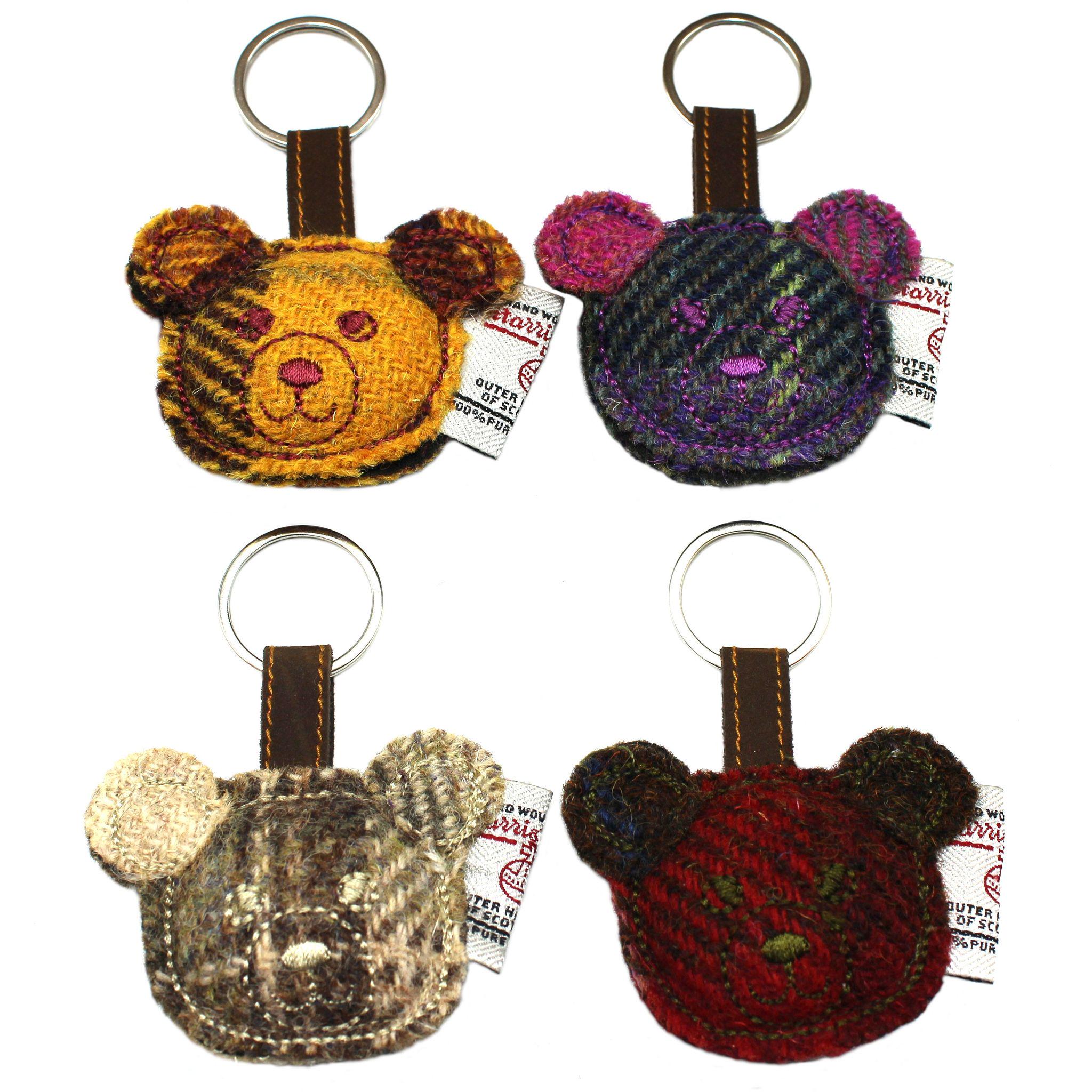ZK001 Harris Tweed Key Ring TEDDY - Etsy