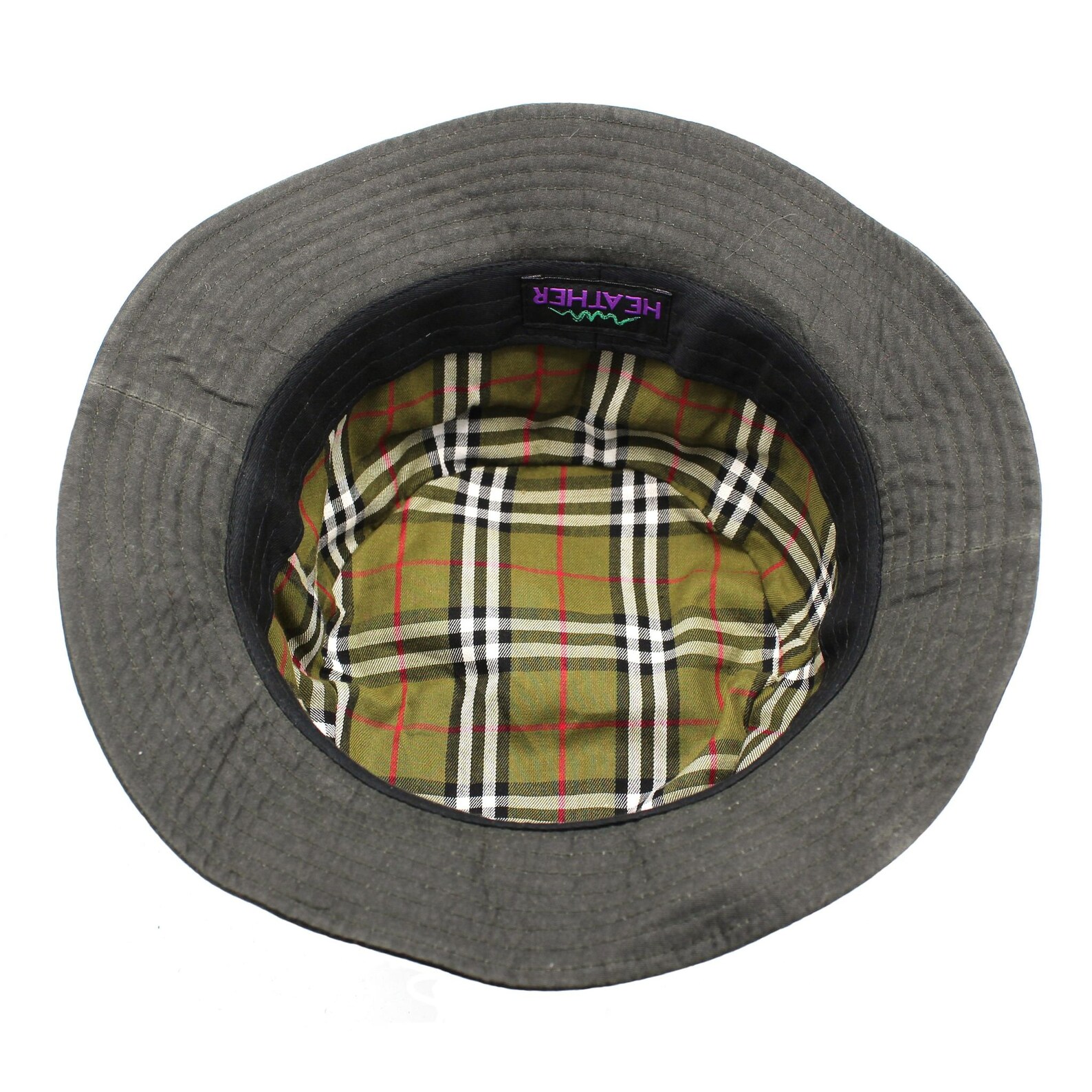 British Waxed Cotton Bucket Hat Compact Water Resistant Check Etsy