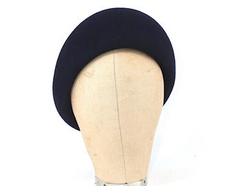 UK Made Felt Asymmetrical Beret Hat Base - HA109