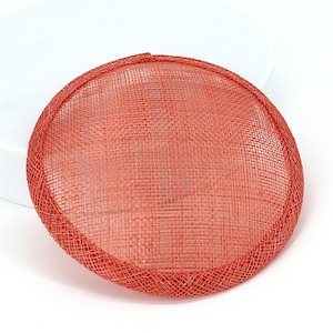 Sinamay Straw Round Fascinator Base 13.5cm - HB008