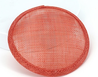 Sinamay Stroh Runde Fascinator Basis 13.5 cm - HB008