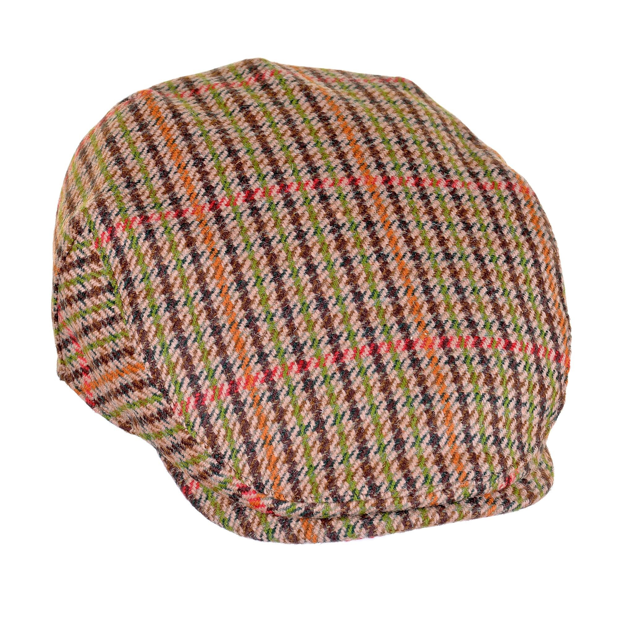 British Wool Tweed Flat Cap Waterproof 