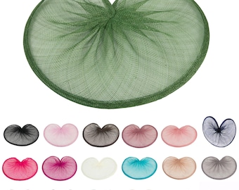 Sinamay Gathered Fascinator Base 20x28cm - HA057