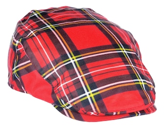 Coton Fini Ciré Plat Casquette Souple Qualité Cire Tartan Résistant à l’Eau Doublure de Contrôle ZH183 - ROYAL STEWART TARTAN