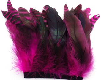 Chinchilla Feather Fringe 12cm x 10cm - FR003