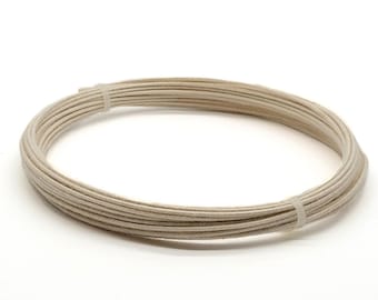 Cotton Covered Copper Wire 1.0mm Natural x 10m - BR120