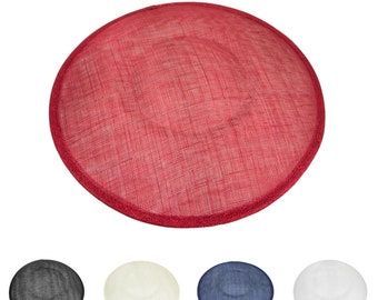 Sinamay Dent Saucer Fascinator Base 33cm HA061