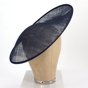 UK Made Sinamay Large Side Sweep Up brim Fascinator Hat Base 33x34cm - HA078