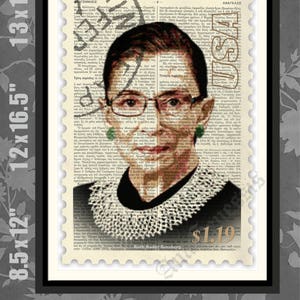 Ruth Bader Ginsburg, STAMP, Ruth Bader print, Ruth Bader Art, Ruth Bader Poster, Ruth Bader Gift, Ruth Bader Decor, Supreme Court, Judge