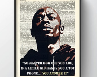 Dave Chappelle Quote, Dave Chappelle Art, Dave Chappelle Print, Dave Chappelle Gift, African American, Comedian, College Dorm, Black Lives