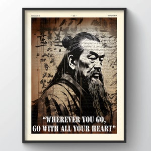 Confucius Quote 2, Confucius Print, Confucius Art, Confucius Philosophy, Confucius, Taoism, Confucius poster, Yoga, Confucius quotes