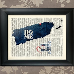 Puerto Rico ArtPrint, Puerto Rico Print, Puerto Rico Map Art, Puerto Rico Wall Art, Puerto Rico Pride, Puerto Rico Gift, Puerto Rico Map