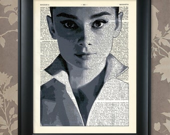 Audrey Hepburn Close-Up / Audrey Hepburn gift, Audrey Hepburn art, Audrey Hepburn print, Audrey Hepburn poster, Audrey Hepburn decor