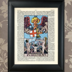 Judgement, Tarot Card Print, Tarot Card Poster, Tarot Print, Tarot art, Tarot wall art, Tarot Gift, Tarot Cards, Tarot Deck, Major Arcana