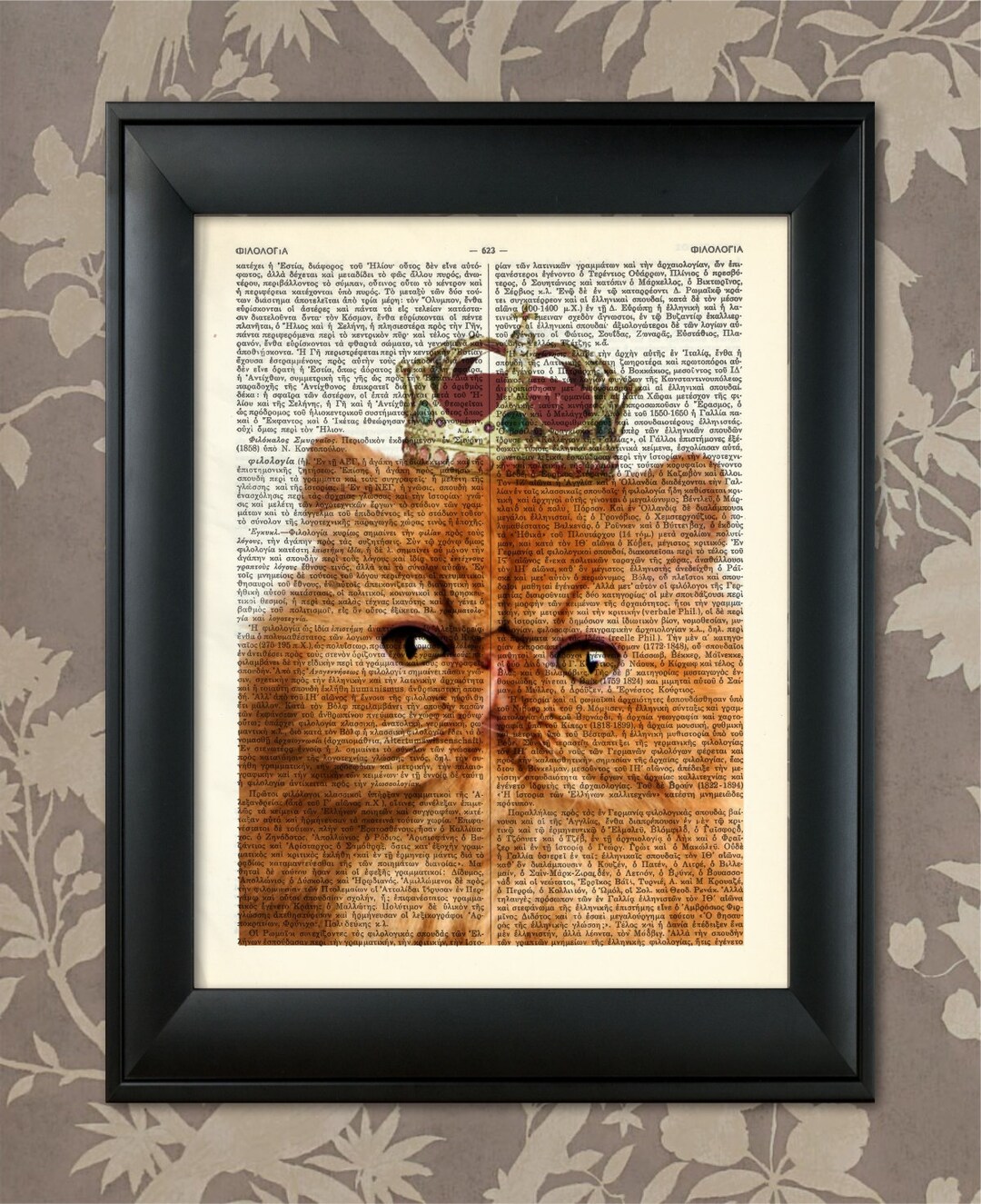 Persian Cat, Persian Cat Portrait, Persian Cat Print, Persian Cat Art