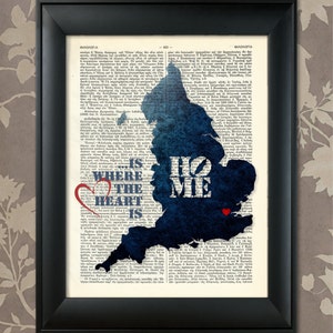 England Art Print, England Print, England Map Art, England Wall Art, England Pride, England Map Print, England Map, Map of England, England