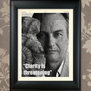 Richard Dawkins / Richard Dawkins poster, Richard Dawkins print, Richard Dawkins gift, Richard Dawkins art, Richard Dawkins quote, Atheist