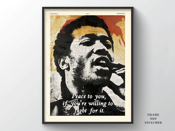 Fred Hampton Quote Print American Activist Deputy Chairman Black Panthers Party Fredrick "Chairman Fred" Allen USA Icon Visionary BLM Social