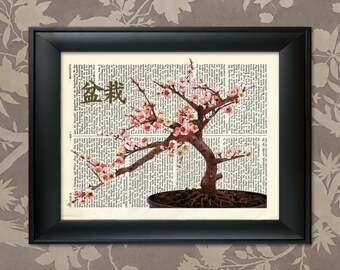 Bonsai Tree Print, 5, Bonsai Print, Bonsai Art, Bonsai Poster, Bonsai Decor, Bonsai Wall Art, Bonsai japonés, Arte japonés, Decoración Zen