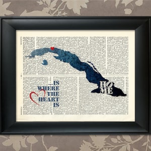 Cuba Art Print, Cuba Print, Cuba Map Art, Cuba Wall Art, Cuba Pride, Cuba Map Print, Cuba Map, Cuba Decor, Cuba Gift, Map of Cuba