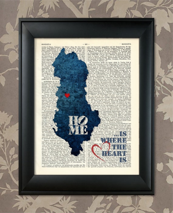 Albania Art Print Albania Print Albania Map Art Albania - Etsy