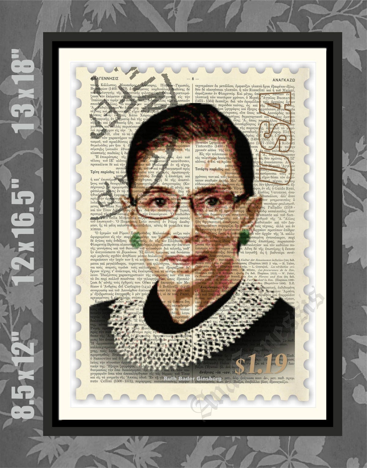Here's the story of the portrait behind Ruth Bader Ginsburg's postage stamp