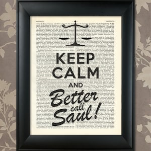 Better Call Saul, Attorney Print, Lawyer Poster, Lawyer Humor, Lawyer art, Lawyer wall art, Lawyer Gift, Lawyer Print, Attorney Gift