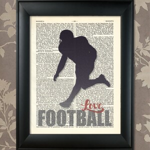 Football Print, Football Art, Sporting Art Print, Football Poster, Football Wall Art, Football Gift, Gift to a Teenager, Sports Art, Print