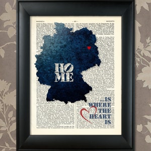 Germany Art Print, Germany Print, Germany Map Art, Germany Wall Art, Germany Pride, Germany Map Print, Germany Map, Germany Decor, German