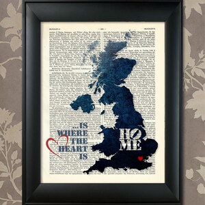 United Kingdom Art Print, United Kingdom Print, United Kingdom Art, United Kingdom, UK Pride, UK Poster, uk map print, UK wall Art, uk Map