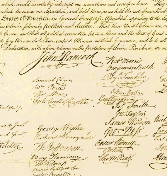 アメリカ独立宣言、1776 年 7 月 4 日、独立記念版画、歴史的版画