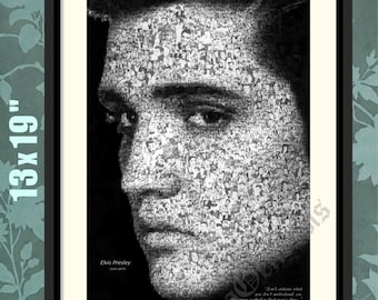 Elvis, Tribute to the King, Elvis Presley Print, Elvis Presley Poster, Elvis Print, Elvis Art, Elvis Wall Art, Elvis Presley Art,Elvis Quote