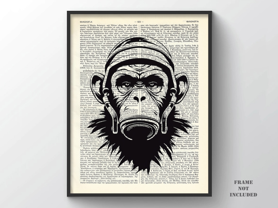 ☆Wild Wise Apes CD 3rd world 歌詞カード無し Iwazaru Mute Chimp Print, Three Wise Monkeys Wall Art Chimpanzee
