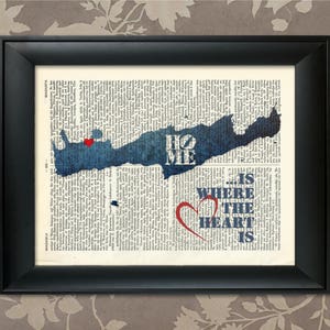 Crete Art Print, Crete Print, Crete Map Art, Crete Wall Art, Crete Poster, Crete Map Print, Crete Map, Cretan Map Print, Map of Crete,Griechenland