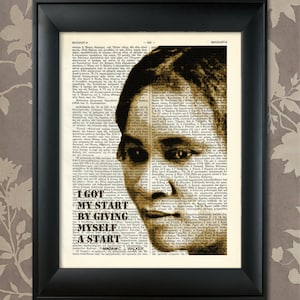Señora C J Walker, cita, señora C J Walker Art, C J Walker Print, C J Walker Art, afroamericano, Black Lives Matter, Black Heritage, History