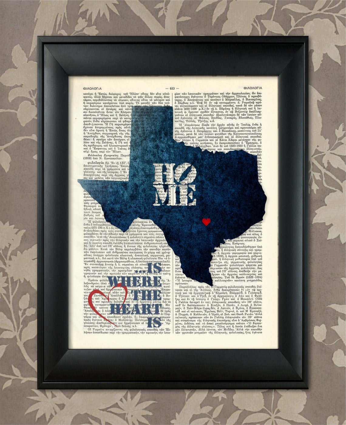 Texas Art Print Texas Print Texas Map Art Texas Wall Art | Etsy