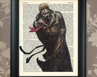 Constantine The Hellblazer, Hellblazer Print, Hellblazer Poster, Hellblazer Decor, Hellblazer Art, Constantine Print, Constantine Art