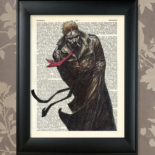 Constantine The Hellblazer, Hellblazer Print, Hellblazer Poster, Hellblazer Decor, Hellblazer Art, Constantine Print, Constantine Art