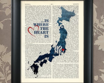Japan Art Print, Japan Print, Japan Map Art, Japan Wall Art, Japan Pride, Japan Map Print, Japan Map, Japan Decor, Japan Gift, Map of Japan