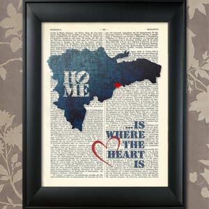 Dominican Republic, Map, Dominican Print, Dominican Map Art, Dominican Art Print, Dominican Pride, Dominican Map Print, Dominican Map