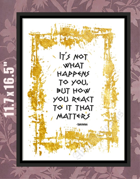 Epictetus Quote, Epictetus Print, Epictetus Art, Philosophy Print, Greek Philosophy, Great Philosophers, Ancient Greek Wisdom, Ancient Rome